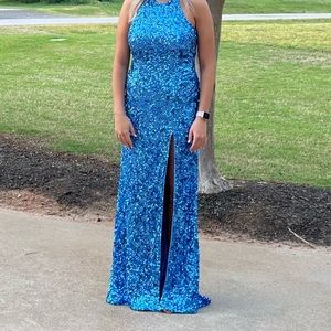 Cotillion/Prom Dress Royal Blue Size 10